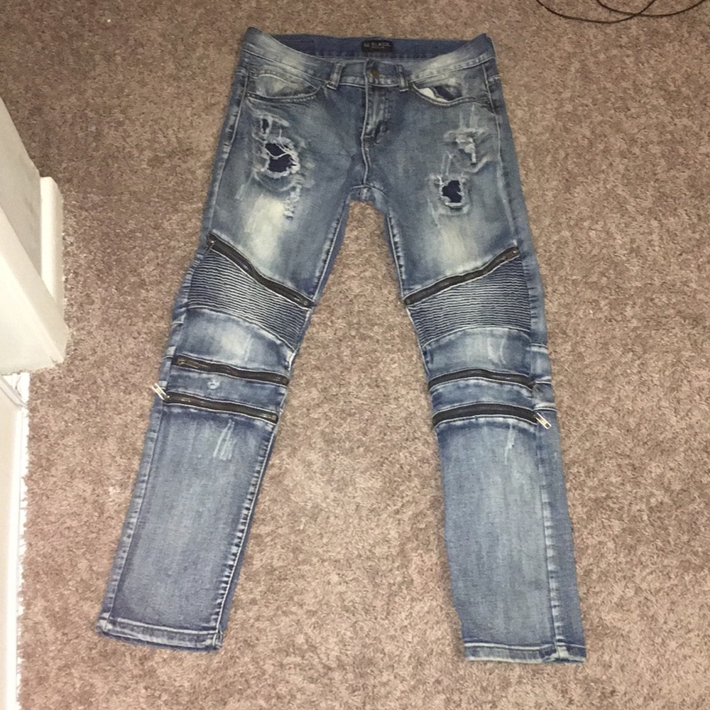 moto ripped jeans